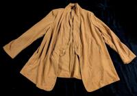 New 4XL Women's Loose & Drapey Long-Sleeve Cardigan Top With Bedazzled Stones on Bottom Hem & Sleeves