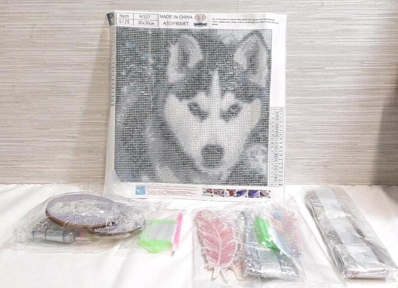 Lot of Diamond Art Tools & Canvases