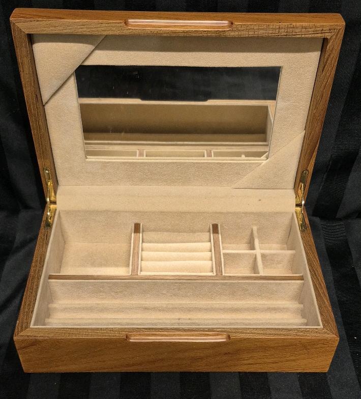 Wooden Jewelry Box 11 x 7 x 3.25"