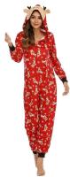 New Size Small Women's Adorable Christmas Reindeer Onesie Sleepwear
