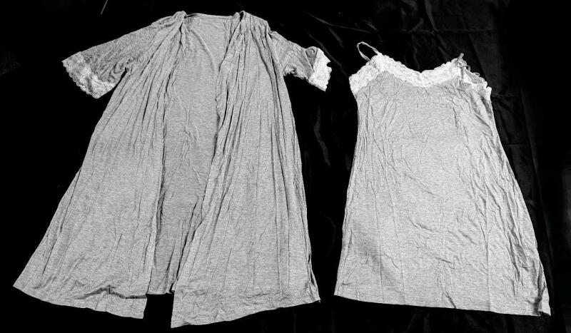 New Size XL Women's 2pc Super Soft Lace Camisole & Overshirt