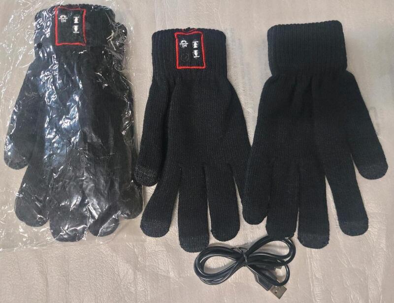 Two (2) Pairs New Bluetooth Hands-Free Calling and Touch Screen Knit Gloves- Built in Mic and Speaker (Black) . Compatible w/Apple & Android