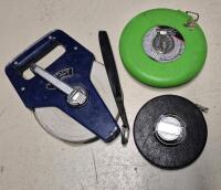 3 Measuring Tapes - 2x 100Feet