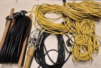 4 Extension Cords & Extension Work Light