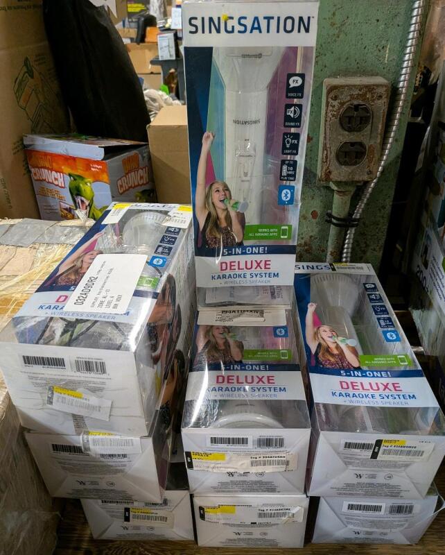 8 New Sing Station Deluxe 5-in-1 Karaoke System.