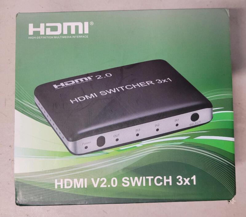 New - HDMI V2.0 Switch 3&times;1 .
