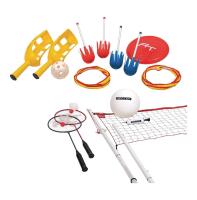 As New Rec-Tek 5 Game Combo - Badminton, Volleyball, Lawn Darts, Frisbee, & Scoop Ball Retails for $59.99