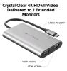 New - Targus HyperDrive Dual 4K HDMI Video Adapter - Dual Monitor Support . Compatible w/All USB-C Laptops & M1 and M2 MacBooks . Retail $120 - 4