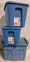 3 Storage Totes - Rubbermaid & Tuff
