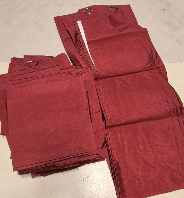 8 Bouclair Blackout Curtain Panels 52 by 90"