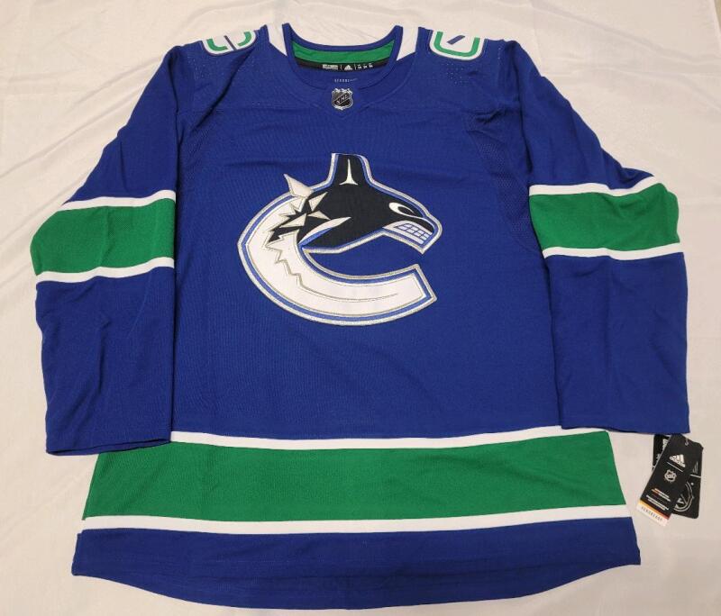 New - NHL Hockey Vancouver Canucks Home Jersey w/Tie-Down Back , Size XXL (54)