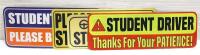 4 New Student Driver Bumper Stickers