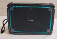iHome iBT374 Bluetooth Portable Speaker . Waterproof, and Shockproof speaker w/Built-in Speakerphone. Tested Working . Missing USB Charger Cord . Measures 8 &frac34;"&times;5 &frac14;"&times;2 ⅝"