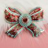 Elegant Vintage Inspired Red Bow Brooch, Rhinestone and Enamel Approximately 3 x 2.45&rsquo;&rsquo; stock photos added - 4