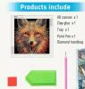 New 5D DIY Diamond Painting Kit for Beginners - Charming Fox Design with Unique Shaped Crystals, Perfect for Living Room, Bedroom, Study Wall Decor - 11.8x11.8 inches, Frameless Stock Photos added - 4