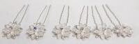 6 New Flower Hairpins