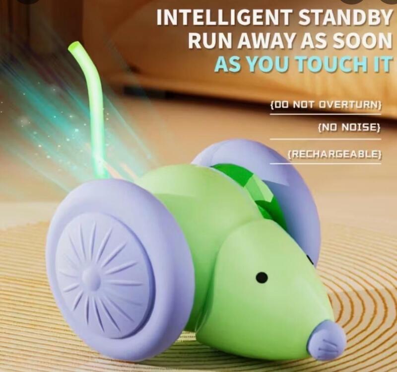 New Sealed BonreLife Automatic Interactive Cat Toy Ball, Self-Rolling with Flashing LED Lights, USB Rechargeable, Chew-Proof Safe Material for Cats Stock photos added