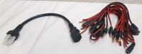 Lot of As New DC Power Pigtail Connectors & Extension Cable