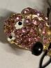 Tagged Betsey Johnson Dachshund Dog Brooch / Pendant Champagne Pink Crystals Approximately 1.25 x 2&rsquo;&rsquo; - 6