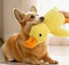 New Large Chew-Resistant Plush Duck Dog Toy - Soft, Chew Proof Companion with Bright Yellow Duck Design, Safe Chewable Puppy Toy Cuddly Companion for Solo Play or Cuddling - Ideal for Pomeranians, Chihuahuas, Shih Tzus approximately 9.85 x 8.65&rsquo;&rsquo; stock ph - 4