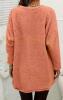 New Size XXL Women&rsquo;s Cozy Make a Wish Soft Fleece-Lined Long Sleeve Pullover Sweatshirt with Dandelion Print - Soft, Stretchy, Peach Orange, Round Neck, Regular Fit 100% Polyester Machine Washable Stock photos added - 2