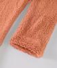 New Size XXL Women&rsquo;s Cozy Make a Wish Soft Fleece-Lined Long Sleeve Pullover Sweatshirt with Dandelion Print - Soft, Stretchy, Peach Orange, Round Neck, Regular Fit 100% Polyester Machine Washable Stock photos added - 3