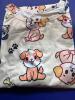 New Size XXL Women&rsquo;s Women's Elegant Puppy Print Sleep-shirt Loungewear - Soft Beige & Brown Dog Pattern, Cozy Round Neck Short Sleeve Nightgown 95% Polyester 5% Elastane Machine Wash stock photos added - 5