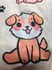 New Size XXL Women&rsquo;s Women's Elegant Puppy Print Sleep-shirt Loungewear - Soft Beige & Brown Dog Pattern, Cozy Round Neck Short Sleeve Nightgown 95% Polyester 5% Elastane Machine Wash stock photos added - 6