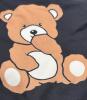 New Size XXL Women&rsquo;s Cute Bear Print T-Shirt Dress Loungewear Short Sleeve Round Neck Loose Fit Black with Yellow Bears & BEAR Text Asymmetrical Hem, Machine Washable 95% Polyester 5% Elastane Stock photos added - 5