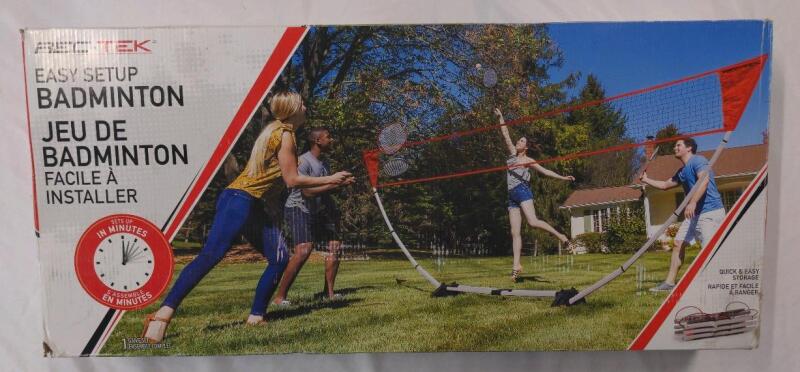 As New Rec-Tek Easy Setup Badminton set, Retail's for $59.99