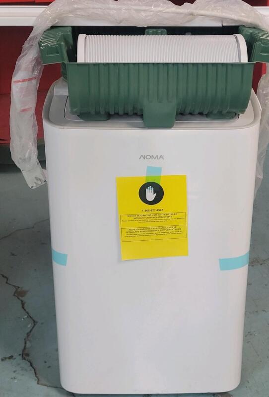 As New - Noma 10k BTU Portable Air Conditioner w/Dehumidifier & Fan Functions . Retail $560
