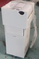 Comfee 5000 BTU 3-in-1 Portable Air Conditioner w/Remote Control, White . Retail $400 . Missing one (1) wheel