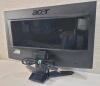 ACER 24" Widescreen LCD Monitor w/75KHz Refresh Rate . One (1) VGA Input & One (1) DVI-D input . Model # P244W . Tested Working - 3