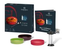 As-New Emile Henry Cr&egrave;me Br&ucirc;l&eacute;e Kit with French Cookbook - All packaging/cookbook in French only