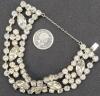 Goregous Stamped Sterling Rhinestone Bracelet 6.15" Long with Safety Chain - 2