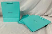 10 New Tiffany & Co. Gift Bags, 10&rdquo; x 8&rdquo; x 4&rdquo;