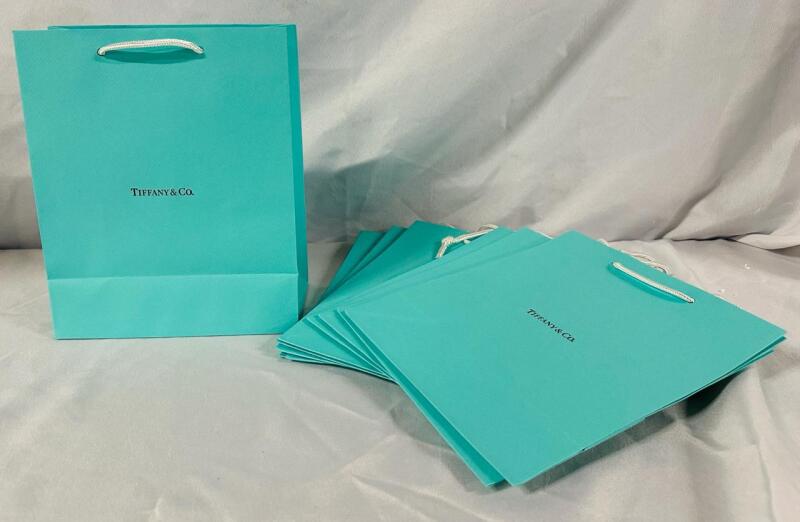 10 New Tiffany & Co. Gift Bags, 10&rdquo; x 8&rdquo; x 4&rdquo;