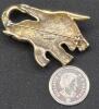 Vintage Gorham Stamped Sterling Rhinestone Elephant Brooch 1.5" Long - 3