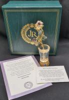 Beautiful Imperial Flowers Pansy Collectible by Joan Rivers - COA and Original Box 5.5" Tall