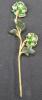 Beautiful Imperial Flowers Pansy Collectible by Joan Rivers - COA and Original Box 5.5" Tall - 5