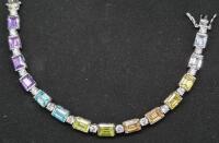 STUNNING Stamped BGE Multi-Coloured Stone Bracelet