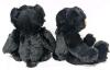 2 New ARTISTIC TOY 9" Peter the Black Bear Plush Toys - Super Soft! - 3