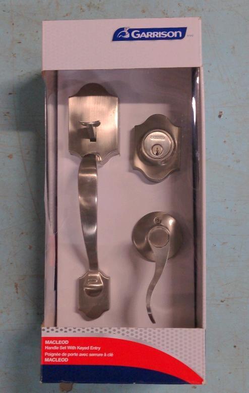 As New Garrison Imperial Grip Handle Set & Deadbolt Door Lock Set with ...
