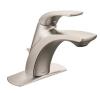 As New Moen Zarina single-handle high arc bathroom faucet, model number L84533SRN, Retail's for $144.99 - 2