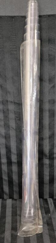 As New Clear Plastic Table/Desk Cover 32 by 64" Dust Present from Transit