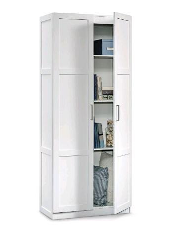 As New in Box Sauder HomePlus Storage Cabinet, White, Retail's for $199.99