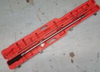 Facom 3/4" Drive Torque Wrench - 200-1000nm , 150-750 ft lbs . Model # K-306-1000D . Wrench Only (Ratchet Head Not Included) . Measures 51" long . Very Good Condition