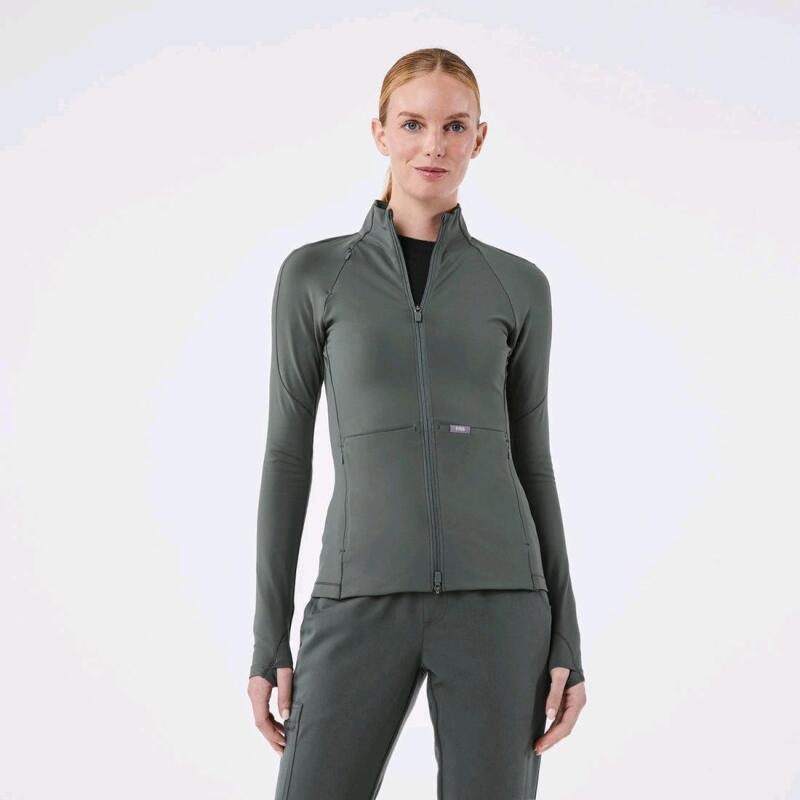 New Sz L Women's FIGS On Shift Contour Knit Jacket Retails for $148