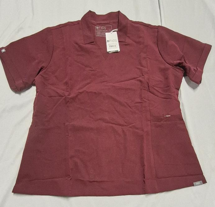 New Sz 2XL Women's FIGS Inala Slim Top with Self Collar Retails for $64