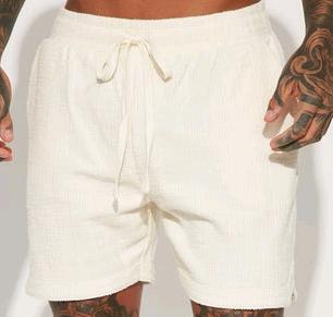 New - Men's Size Large Nova Men Dean Textured Short - Cream